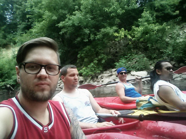 Just got done kayaking with these dudes!