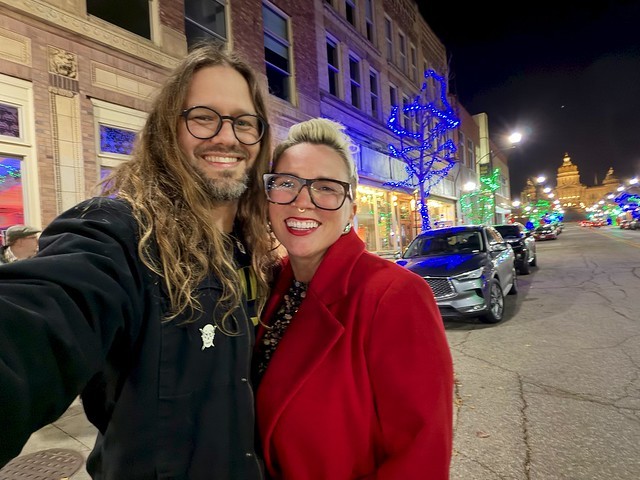 She always wants this promenade selfie…