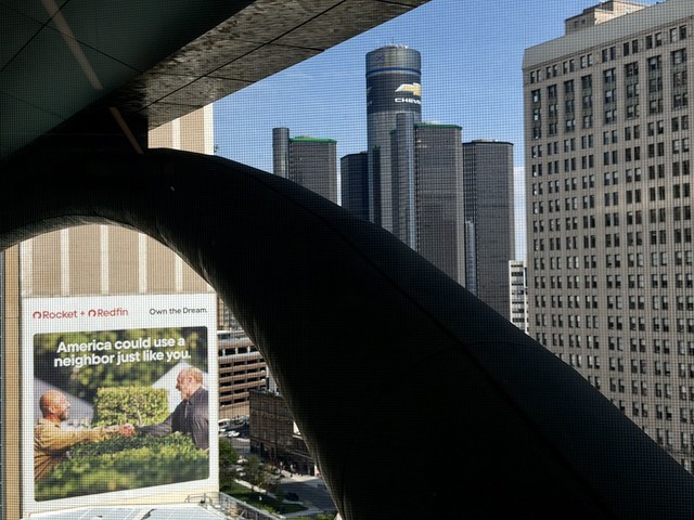 View from the new work area