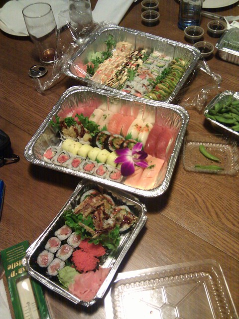 Take out sushis!