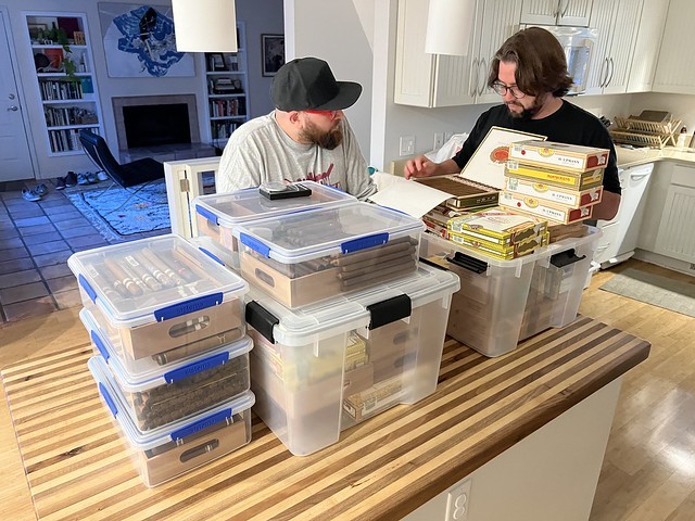 Mason has a few cigars