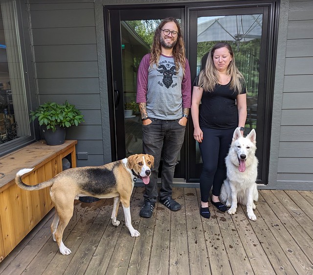 Hangin with Nina and some wild dogs