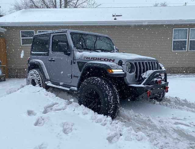 Playin in the snow... stuck.