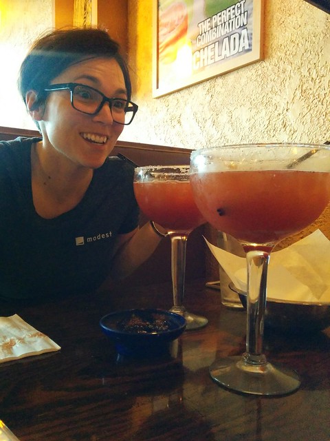 This is not exactly what we expected to happen when we ordered micheladas with lunch...