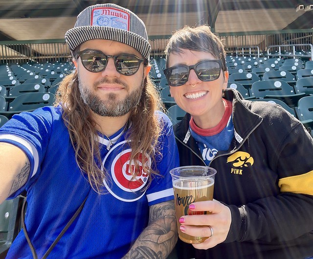 Biked to a ballgame!