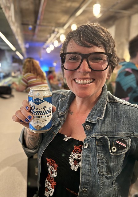 Kari opted for a mystery beer and scored a premium light