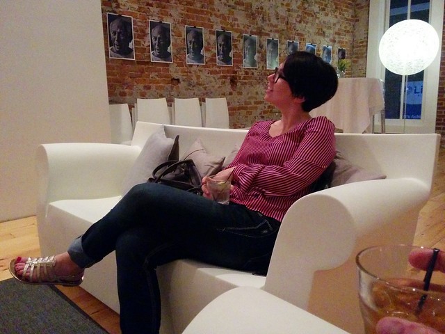 Kickin it with this chick.