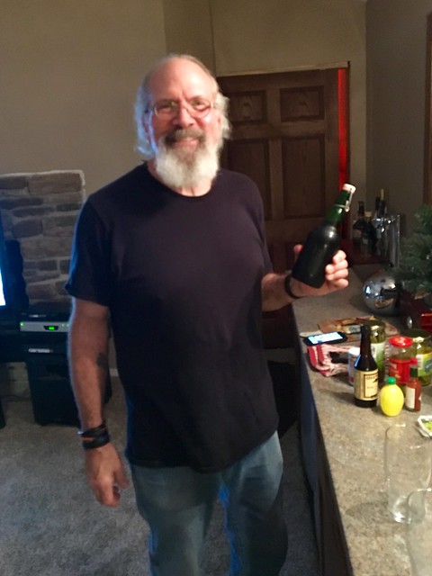 An old, old bottle of porter we brewed