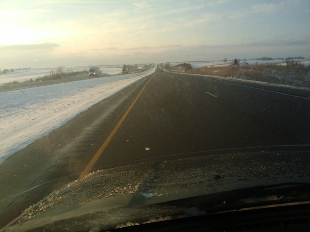 Someone said the roads were unplowed and dangerous...