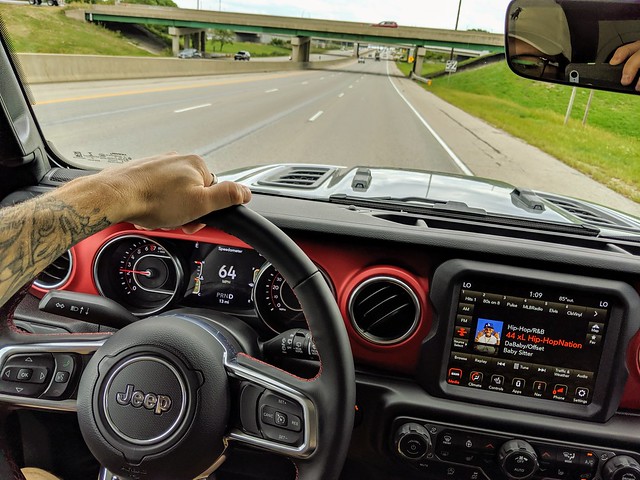 Driving the new Jeep home!