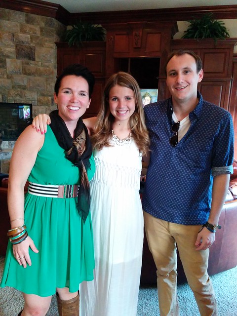 So our flower girl just graduated high school...