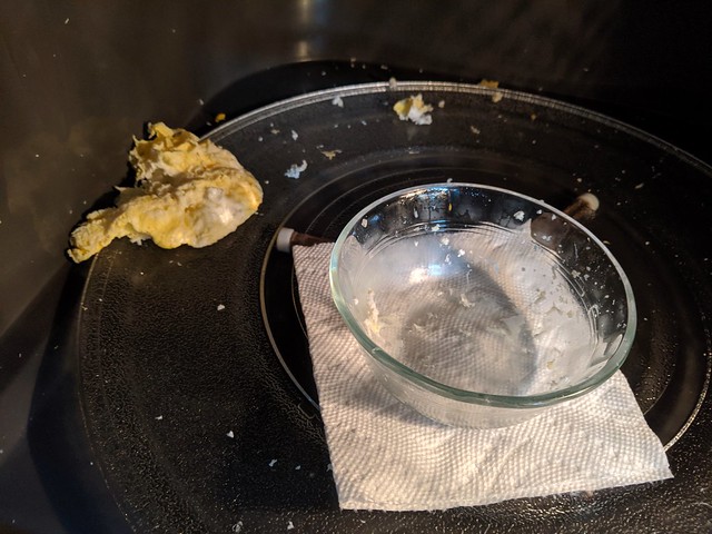 Microwaved an egg