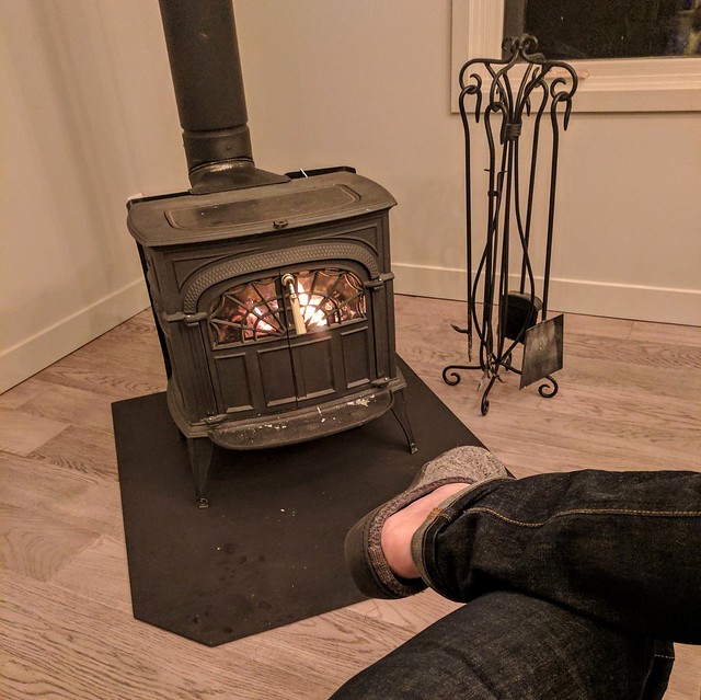 It's good to warm my bones beside the fire