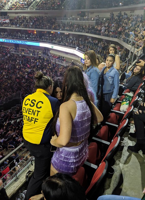 These crazy girls in front of us are in deep doodoo