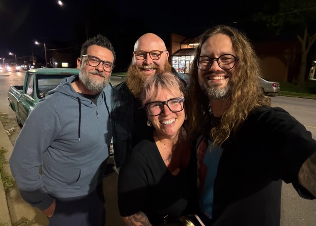 Super fun night out with Trent and Maurizio