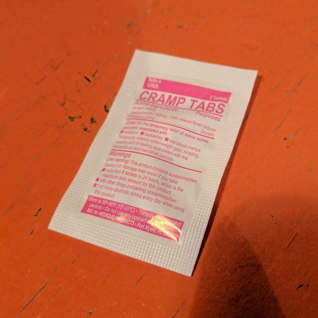 Chuck told the waitress he had a headache. She brought him these.