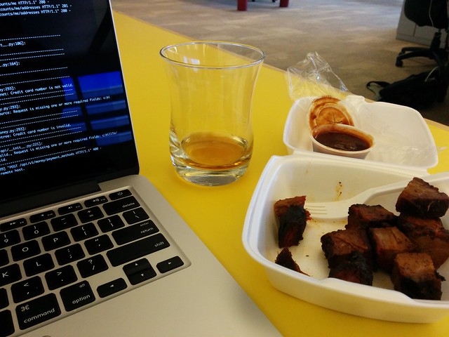 Bourbon. Burnt ends. Code.