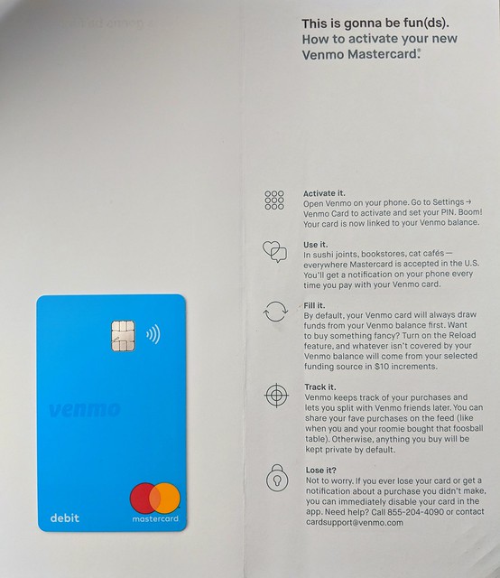 Got my venmo card