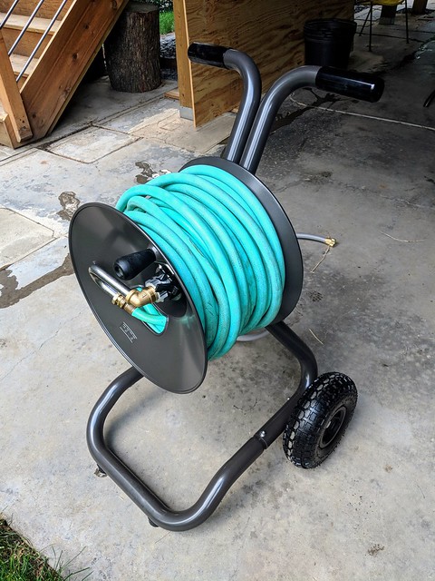 Splurged on a hose reel