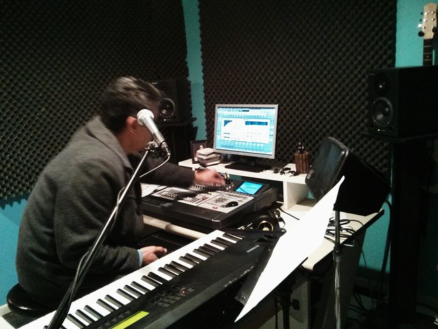 Uncle Mathew in the lab