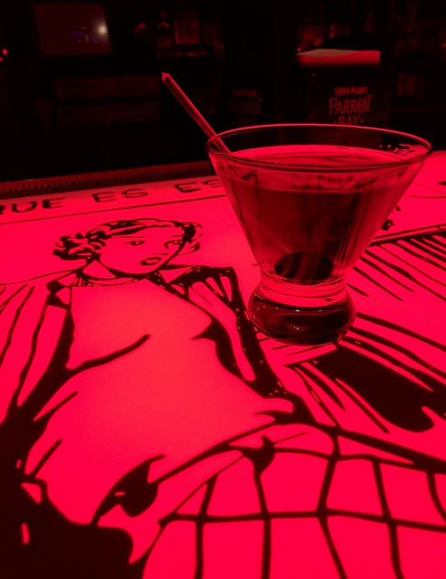 Seein if the hotel bar knows how to make a Manhattan