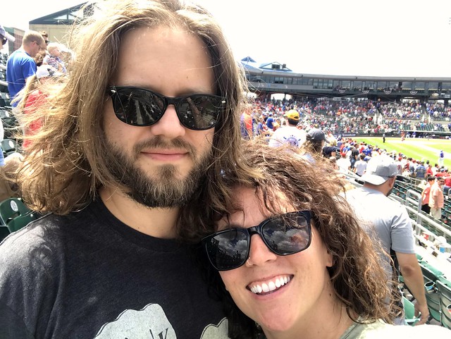 Lots of hair at the ballgame