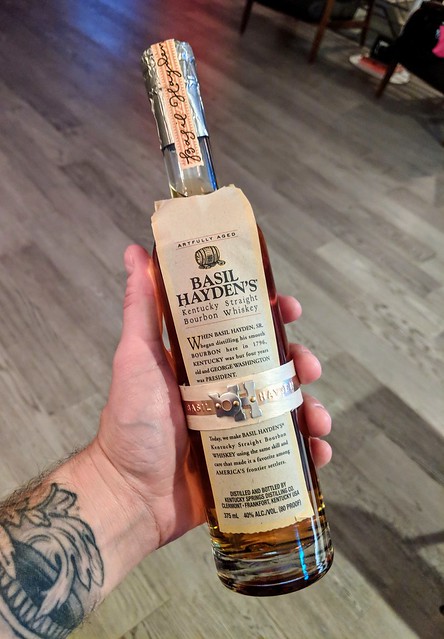 Kari got me this nice bottle of bourbon