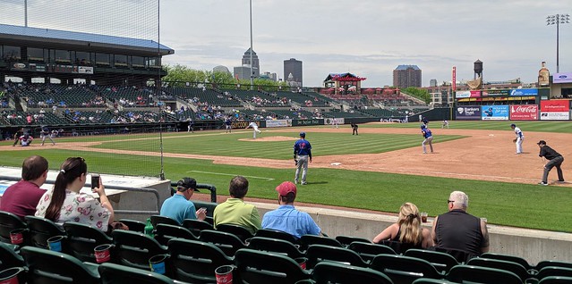 Watching some afternoon ball