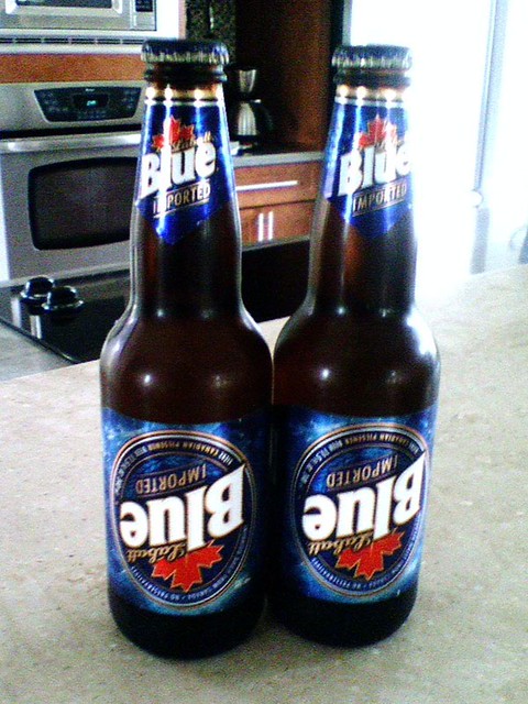 Labatt Upside-Down Labels