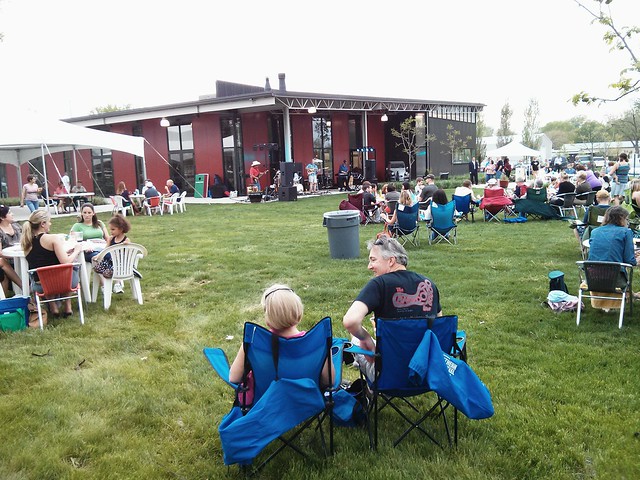 Listening to my uncle's band and hanging out for Nicole's birthday