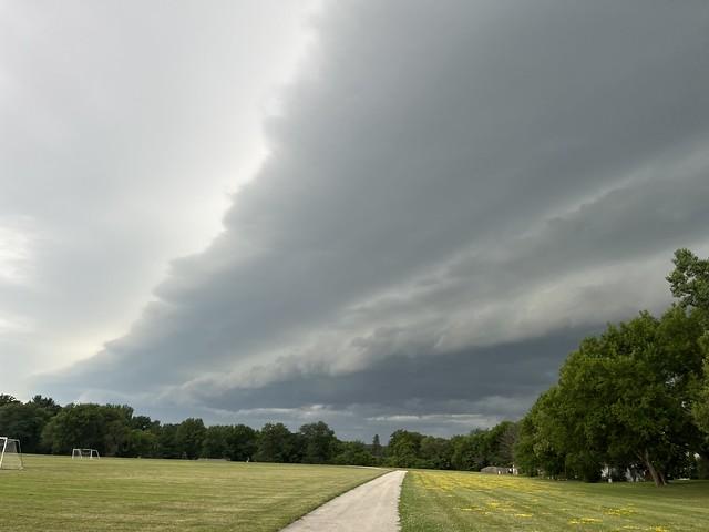Quick walk before this storm rolls in