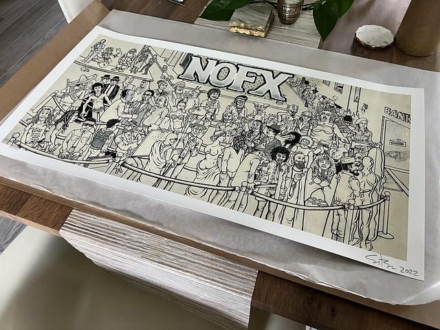 1/8 of these NOFX longest line prints were randomly autographed by the whole band. I gambled and ...