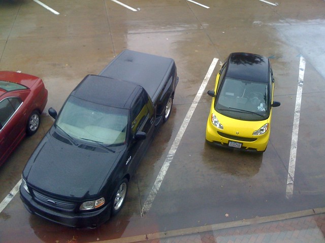 Looks like it that smart car is just barely too big for my bed