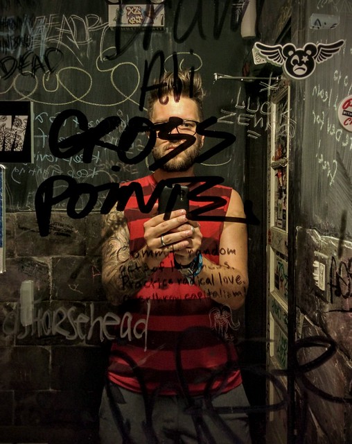 Cool dude in a cool mirror.