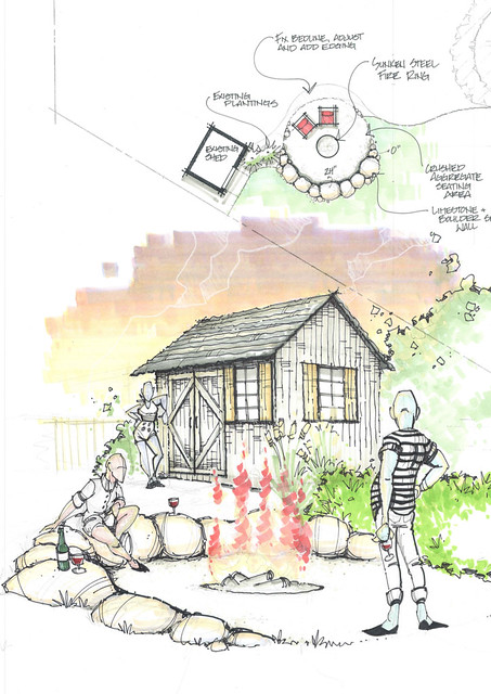 Mockup of our new fire pit