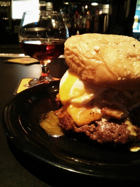 Enjoying a Stone Old Guardian and a double Pittsburger with that Craig O'Brien