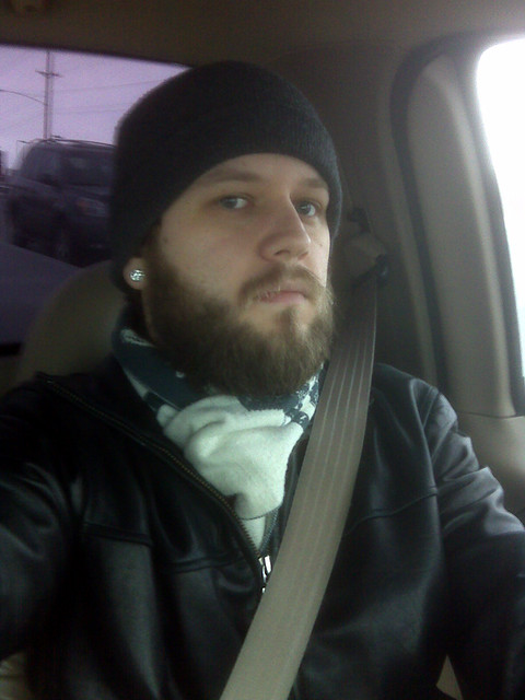 I have no idea whose leather coat this is, but I like it.