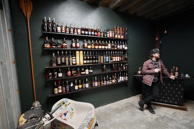 A couple bottles of whiskey