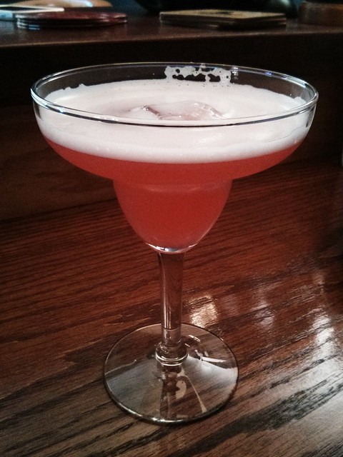 Homemade rhubarb margaritas!