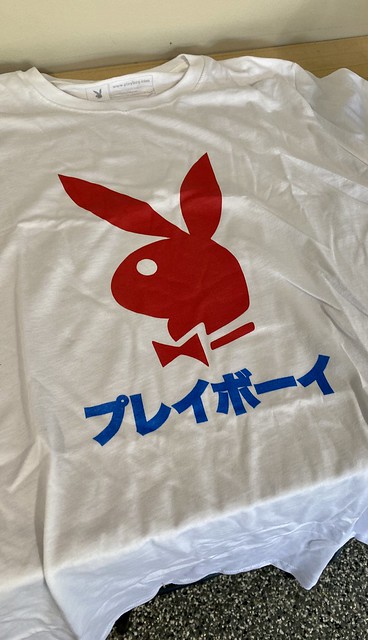 I saw someone wearing a playboy shirt in a music video and thought, “I should buy a playboy shirt”