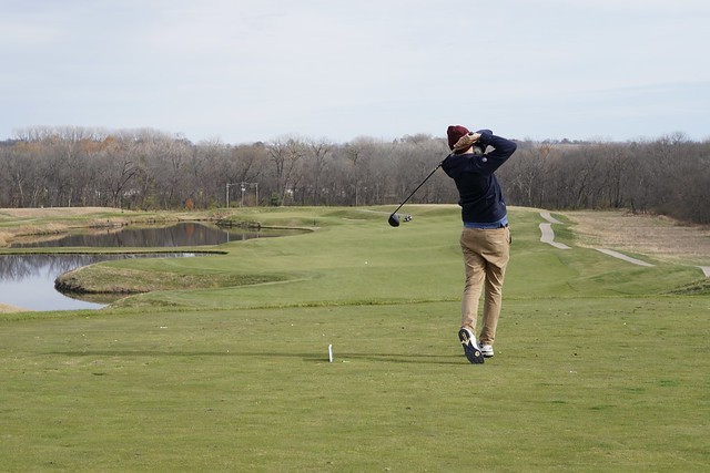 Judson with a big drive