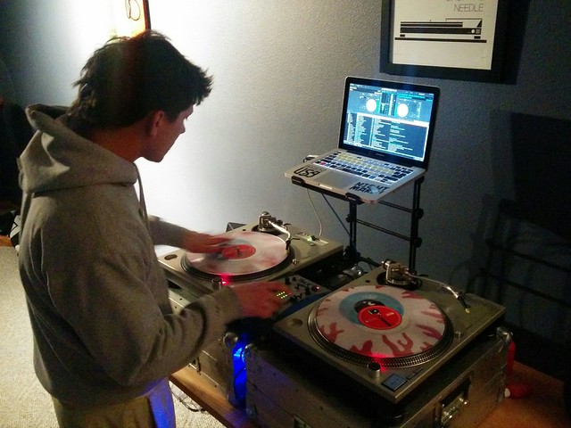 Late night music playin wiyh Germ