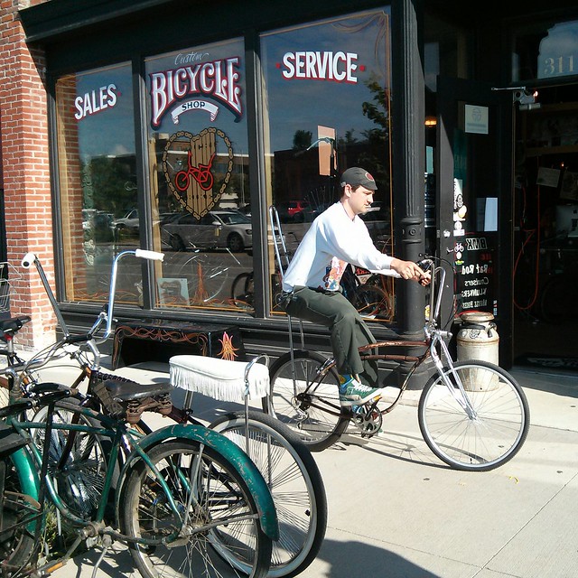 Cruisin around on bikes at Ichi