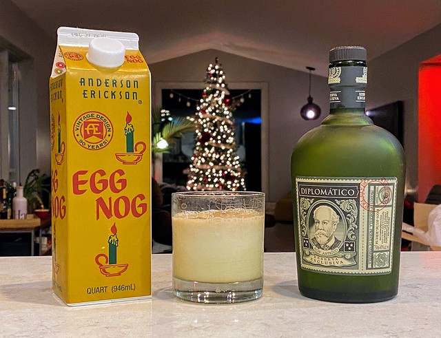 Nog + Dominico rum is very good