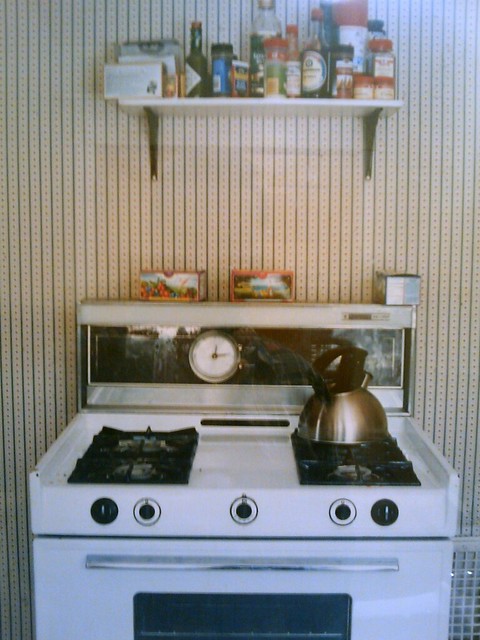 Art in the bathroom of Lincoln Cafe