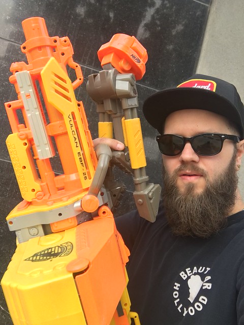 Just walkin to my office with this nerf machine gun!