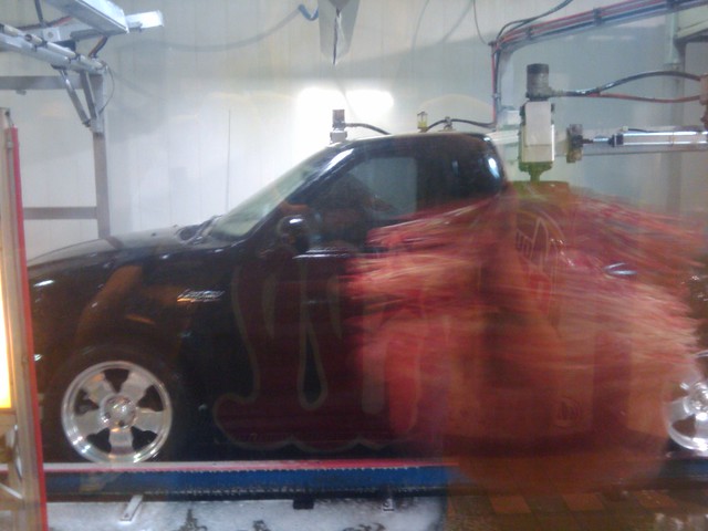 Getting a much needed wash...