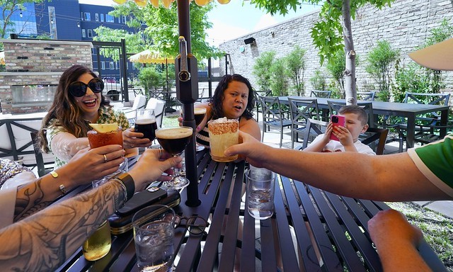 Flynn getting the cheers shot