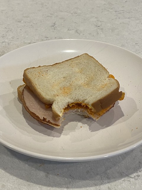 The perfect sandwich - step 6: eat with dorito dust on your fingertips