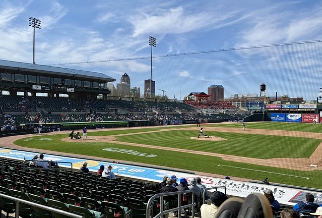 First Iowa Cubs game of the season